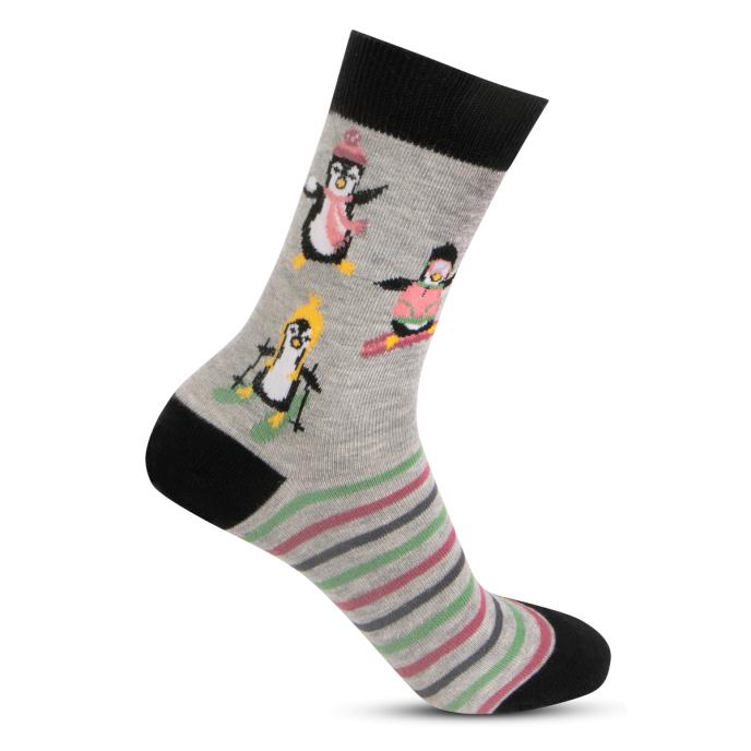 totes Ladies Novelty Ankle Socks Penguin Extra Image 3